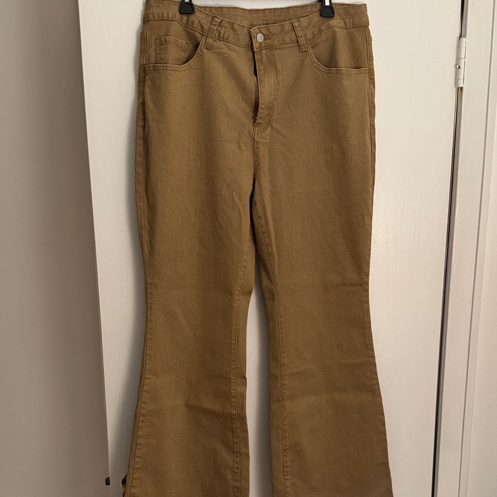 SHEIN Brown Boot Cut Jeans
